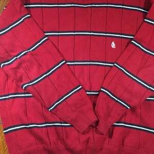 Vintage Nautica Sweater Red and Blue